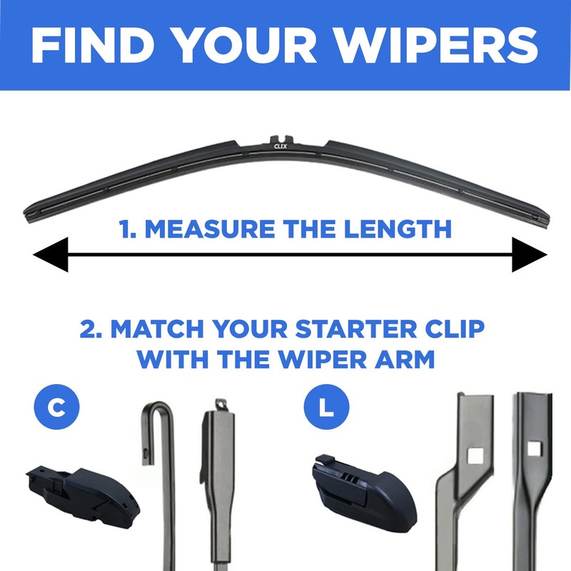 AutoTex Clix Wipers - OG Black Carbon Fiber Automotive Wiper