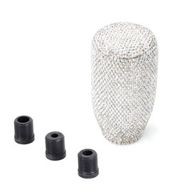 muge racing Diamond Bling Shift Knob Shiny Small Diamonds Gear Shift Knob Car Interior Decoration Accessories with Three Adapters