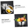 COLLBATH 1pc Stainless Steel Mixing Bowl Practical Egg Beating Pan
