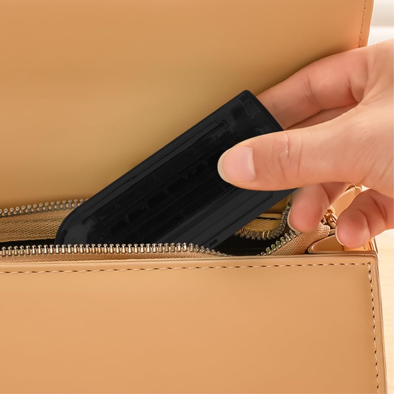 Dzmuero Tablettenteiler, Tablettenschneider, Pillenteiler mit Fächern und Klingenschutz, Tablettenteiler für