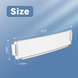 ANTOBLE WR71X10761 Fridge Door Shelves Trim Compatible with GE Refrigerator Replacement Shelf Bin Insert Module for General Electric Refrigerator Parts Door Shelf Front Trim Guard Accessories, 2 Pack