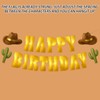 Cowboy Party Decorations, Western Themed Birthday Banner Set with Golden