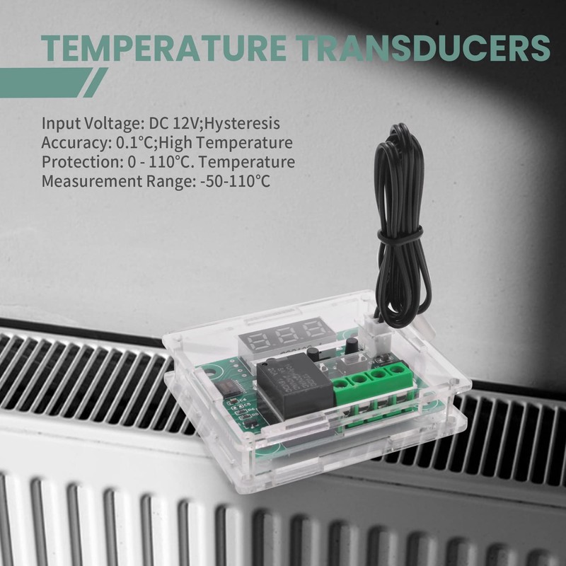 Aribrnten 4PCS W1209 DC Digital Temperature Controller Module Electronic Temperature