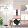 Dimmable Floor Lamp, 3 Lights Arc Floor Lamps for Living