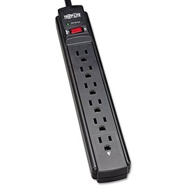 Tripp Lite 6-Outlet Surge Suppressor, Black, 120V
