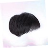 LALAFINA 2pcs Men Lifelike Overhead Replacement Block Seamless Black Hair