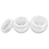 Beauticom Frosted Container Jars with Inner Liner and Lid for