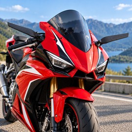 Motorcycle Wing Mirrors for Sportbike Rearview Visibility – Foldable Aerodynamic-Style Side Mirrors for Everyday Riding