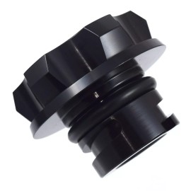 Unbranded Black Billet Engine Oil Emblem Anodized Oil Cap Filler For Silverado Sierra