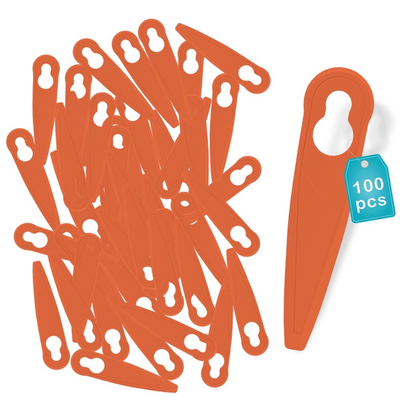 Tunosava 100Pack Nylon Replacement Trimming Blades Compatible with STIHL Weed