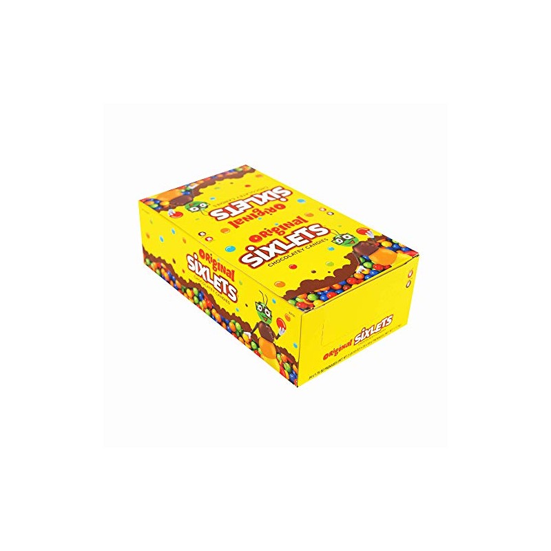 Original Sixlets Chocolate Candy Box - 1.75 Ounces - Pack