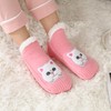 ZYZX Cat Cuddly Socks with Non-Slip Sole Winter Sherpa Fleece