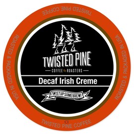 Twisted Pine Coffee Decaf Irish Creme, Flavored Decaf Coffee, Single-Serve Cups for Keurig K-Cup Brewers, 24 Count
