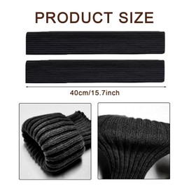 ZPLASK 2 Pairs Leg Warmers, Leg Warmers 80s, Black Leg Warmers, White Leg Warmers Lady Fashion Long Boot Cuff Knee Socks Long Boot Socks for 80s Party Yoga Ballet Dance Ice Skating