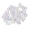 50PCS Acrylic Linking Rings Transparent DIY Assemblable Transparent Color Plating
