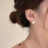 Women's Earrings, Hypoallergenic Earrings, S925 Silver, 18K Plated, Both Ears,