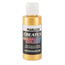Createx Pearl Airbrush Paint, Pearl Satin Gold, 2 Oz