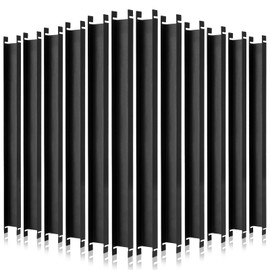 Peryiter 6 Pcs Front to Back Rails Lateral Drawer Hanging File Bar Black File Cabinet Rails Stainless Steel Cabinet Parts for Sides Letter Size Folders Storage Organizer, 15.76'' Long