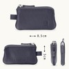 LEDEROW Leather Key Case Small with Zip for Men and