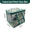 schone Large Leaf Print Food Bag (Green)