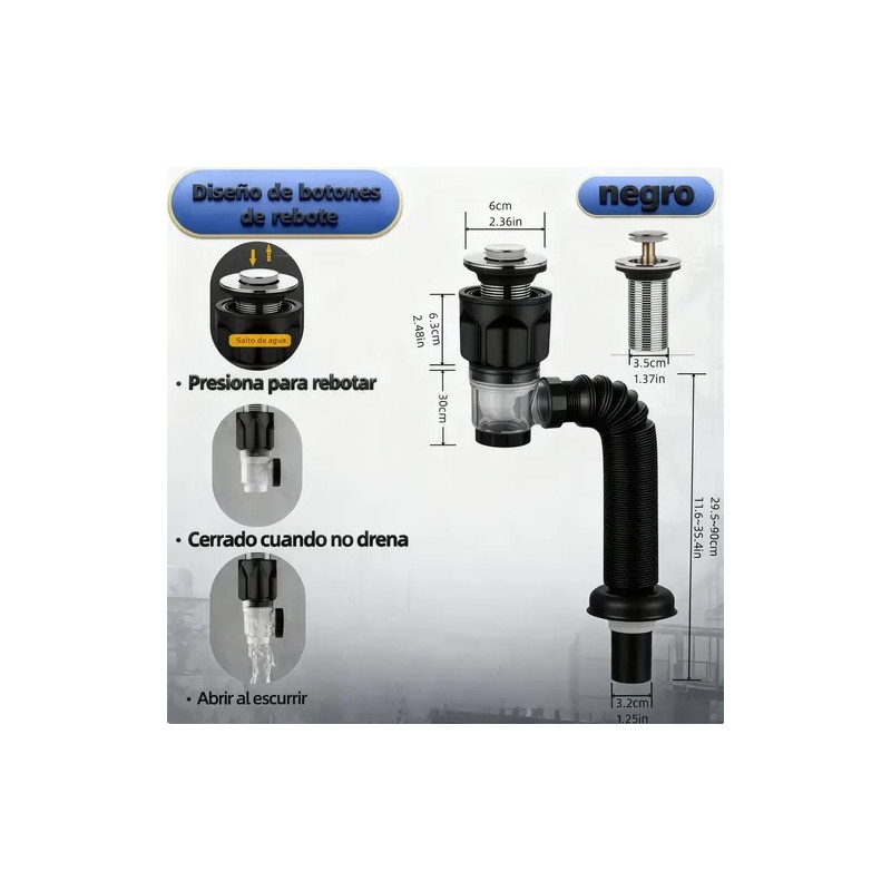 Caspol Con Sistema Antiolor Y Pulsador Automático De Fregado