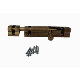 Aluminium Tower Bolt 4 inch Sliding Latch Lock with Screw for Door Security, Protection for Home.