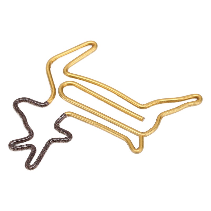100pcs Shaped Paper Clips Deer Shape Metal Portable Office Clips
