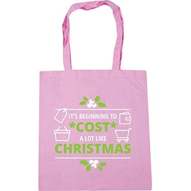 Hippowarehouse It's beginning to *cost* a lot like Christmas Tote Shopping Gym Beach Bag 42cm x38cm, 10 litres