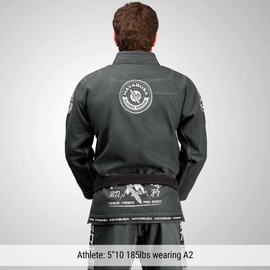 Hayabusa Goorudo 3 Gold Weave Jiu Jitsu Gi - Grey, A4
