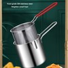 Small Deep Fryer Pot Stainless Steel Olecranon Type Diversion Japanese
