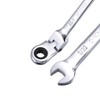 sourcing map 9/32 Inch Flex-Head Ratcheting Combination Wrench SAE 72