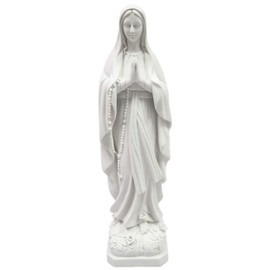 Vittoria Collection 24 Inch Our Lady of Lourdes Statue Made in Italy Indoor Outdoor Garden