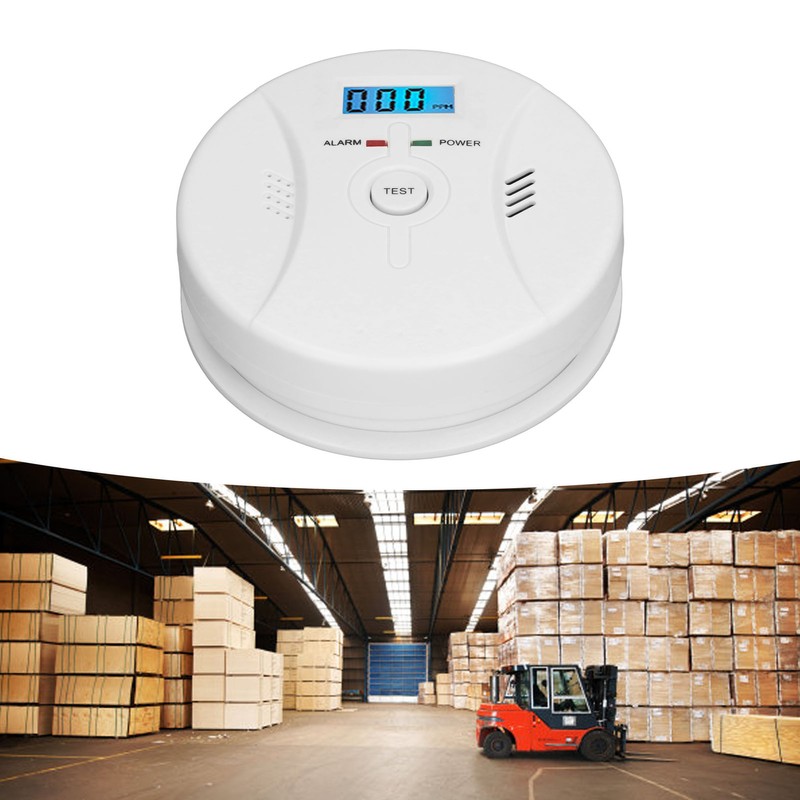 Smoke Detector Strong Sensitivity Fire Alarm Intelligent Detection LCD Display