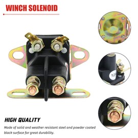 Starter Solenoid Relay 4 Pole Compatible with Briggs & Stratton 5410K, Craftsman, Husqvarna 109946 MTD, Mower AM133094 AM138497, John Deere L100 L110 L118 L120 L130