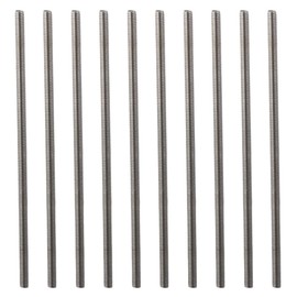 Fudeshe Right Hand Threads 10Pcs M6 x 150mm 304 Stainless Steel Fully Threaded Rod Studs,Silver Tone Fasteners,Durable Fully Threaded Rod