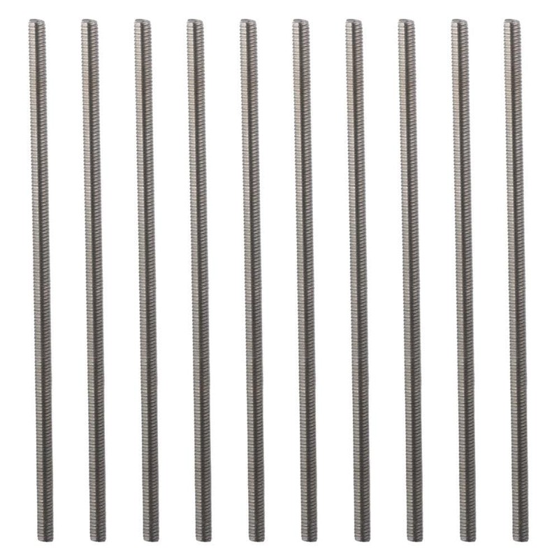 Fudeshe Right Hand Threads 10Pcs M6 x 150mm 304 Stainless