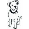 HHO Patch Set 3 Pieces. White Bull Terrier Pit Bull