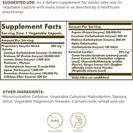 Solgar Comfort Zone Digestive Complex,Enzyme