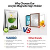 VAIIGO Acrylic Sign Holder 8.5" x 11" Wall Mount, Self
