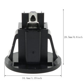 MEETOOT 2pcs 3Pin Power Outlet Socket Jack Connector Round US Type Industrial Plug Panel Mount Outlet Power Socket 15A 250V Universal Electrical AC Power Socket