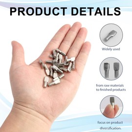 Pack of 20 Brackets, Accessories for Shelf Supports, 5 mm x 19 mm Shelf Anchors, Durable Stainless Steel Support Pins for Cabinets, Tables, Wardrobes and Office Shelves, Pre-Assembled, Convenient and