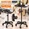 Adjustable Rolling Salon Tray for Professional Work – Large Aluminum