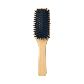 Muji 82575163 Beech Wood Hair Brush, Total Length 7.9 inches (20 cm), Mixed Hair