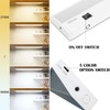 Ansen 12inch 10w 666.7lm Hardwired Under Cabinet Lights, 5CCT 2700K-5000K,
