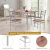 ARLIME Dining Table Set for 4, Compact Rectangular Kitchen Table