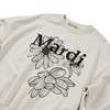 mardi mercredi SWEATSHIRT TRIPLE FLOWER – 100% Cotton, Relaxed Fit,