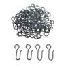 60 Pack Metal Curtain Track Hooks S-Shaped Small Curtain Hooks