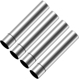 Takelablaze Stove Pipe Flue Extension Stainless Steel Tent Stove Chimney Pipe 2.36”x 11.8" Chimney Pipes Camping Stove Accessories, 4 Sections