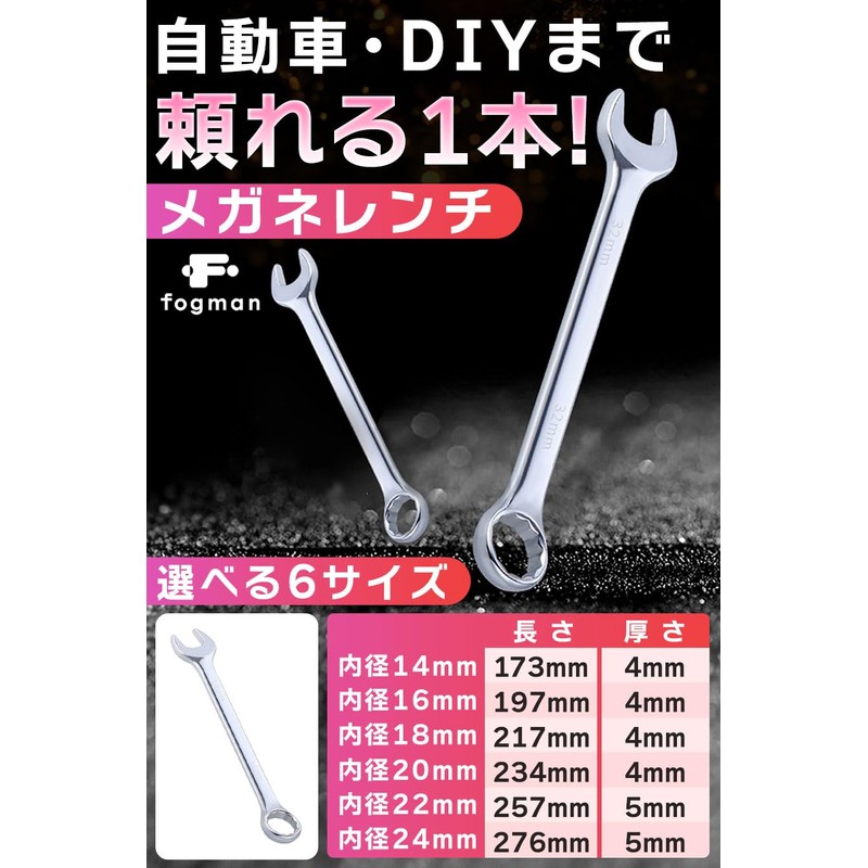 fogman Eyeglass Wrench Spanner Offset Wrench Ratchet Bolt Bicycle DIY