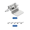 sourcing map 3/8" Cabinet Kitchen Inset Hinges, 12Pcs Self Closing